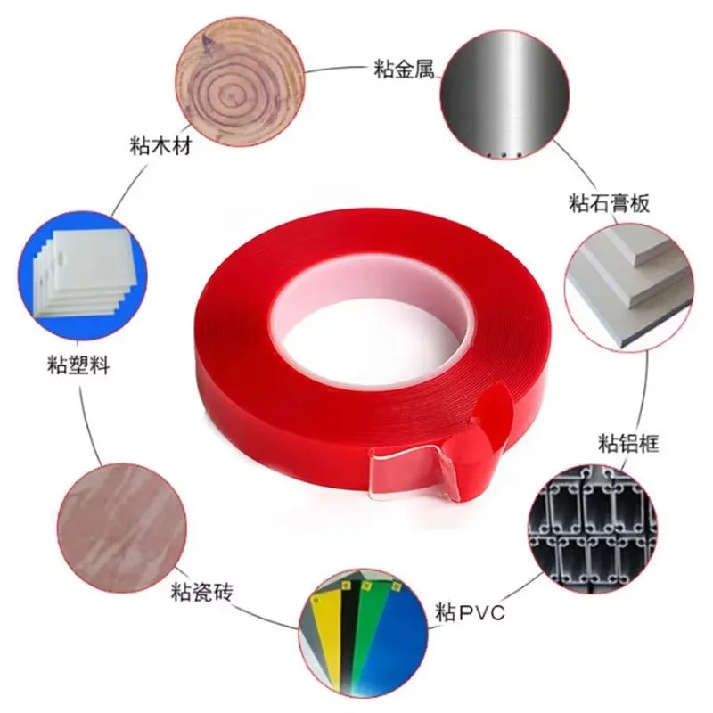 Washable Reusable Nano Traceless Double Sided Adhesive Tape - 10