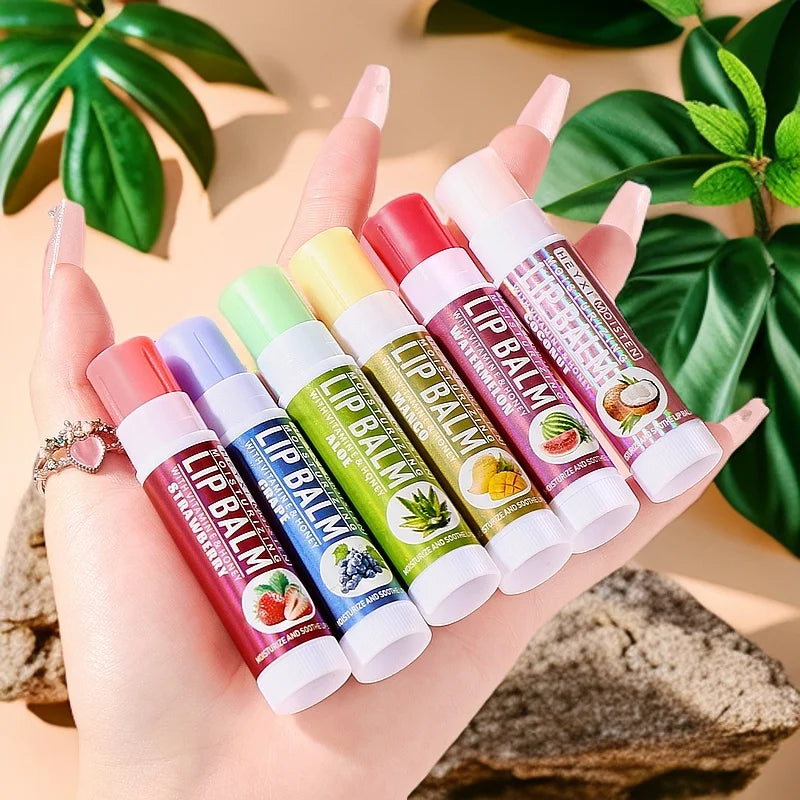 24-Piece Fruit Flavored Moisturizing Lip Balm Set