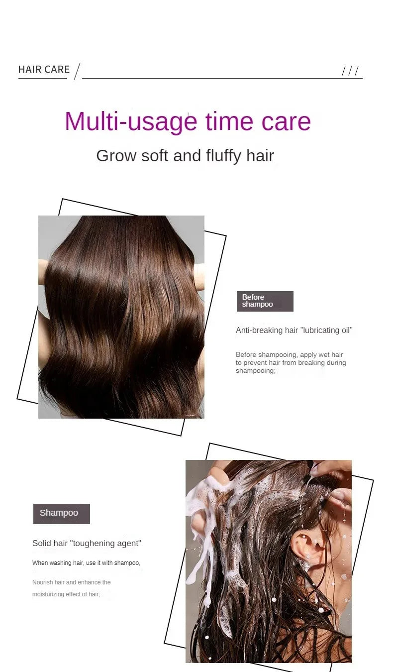 Rose Essential Oil Hair Repair Capsules for Dry Frizzy Hair - 14