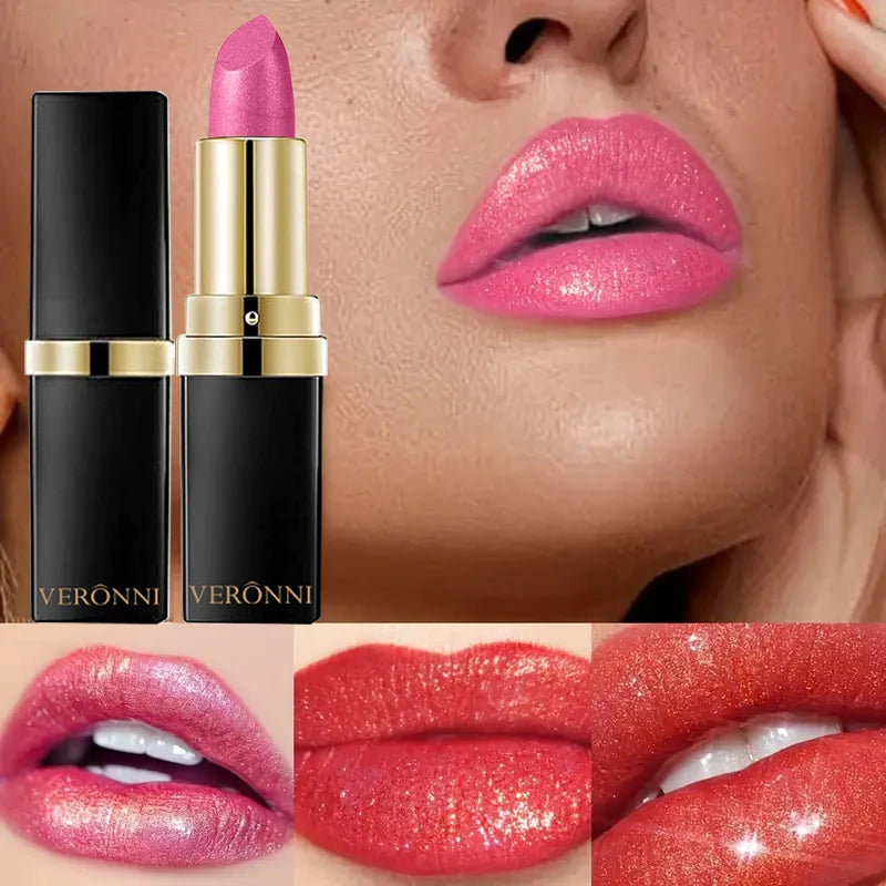 Shimmer Diamond Pearl Lip Gloss for Long-Lasting Shiny Lips