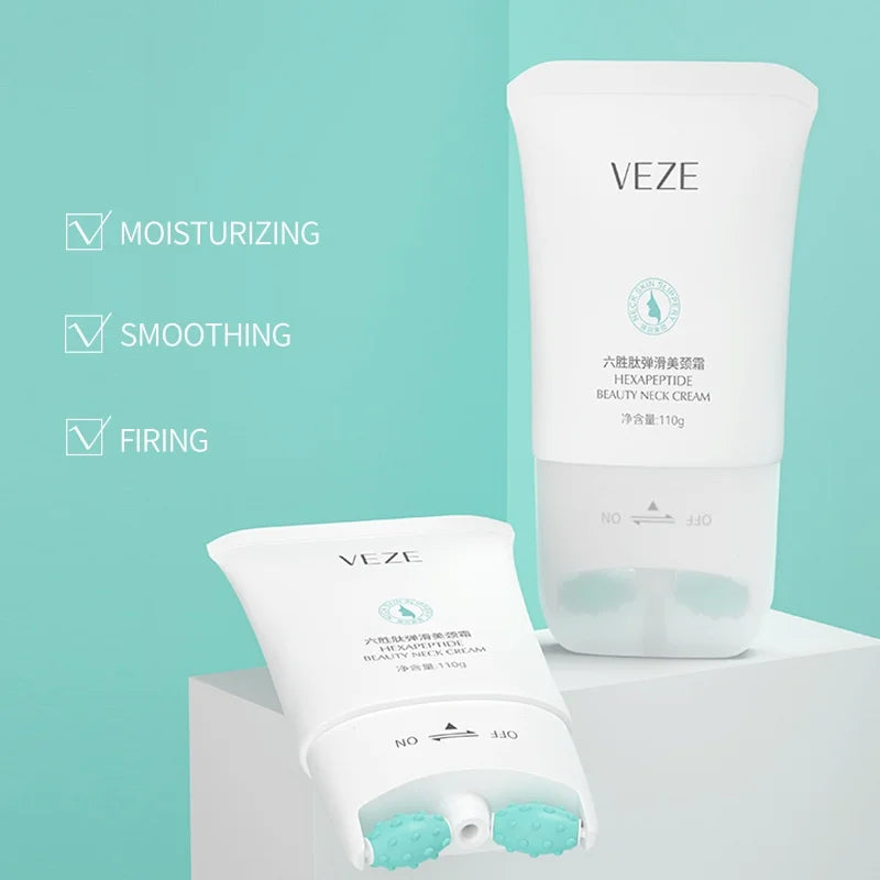 Firming Six-Peptide Elastic Neck Cream for Hydrated Skin