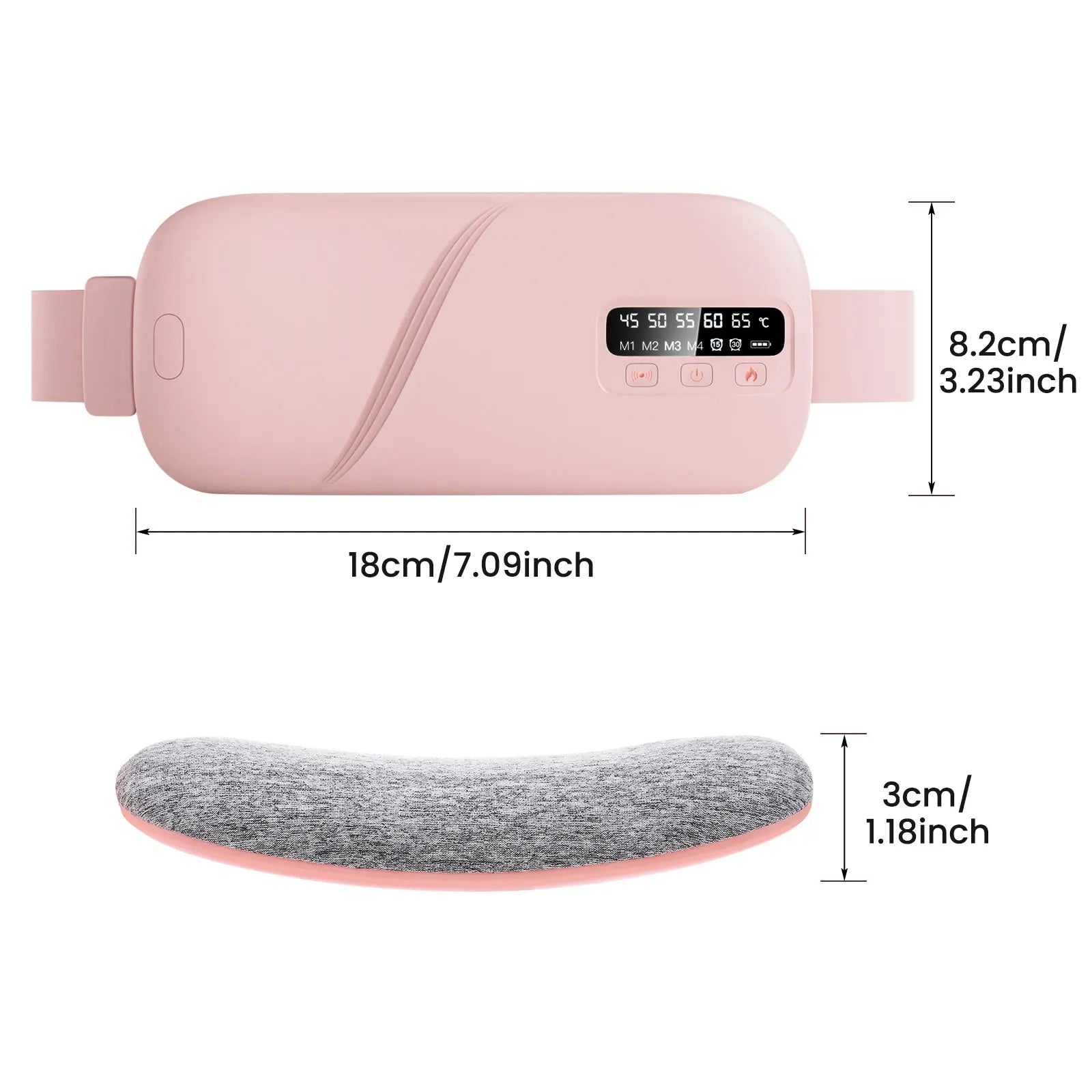 Portable Heated Massage Belt for Menstrual Cramp Relief - 21