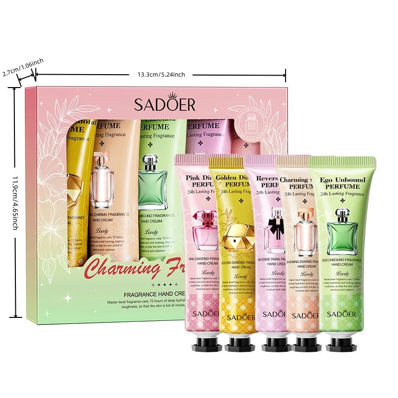 Hydrating Fragrant Hand Cream Set for Soft Smooth Skin