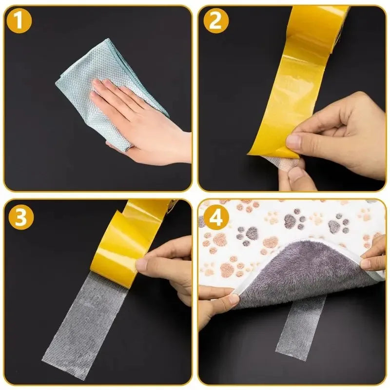 Heavy-Duty Waterproof Double-Sided Mesh Tape