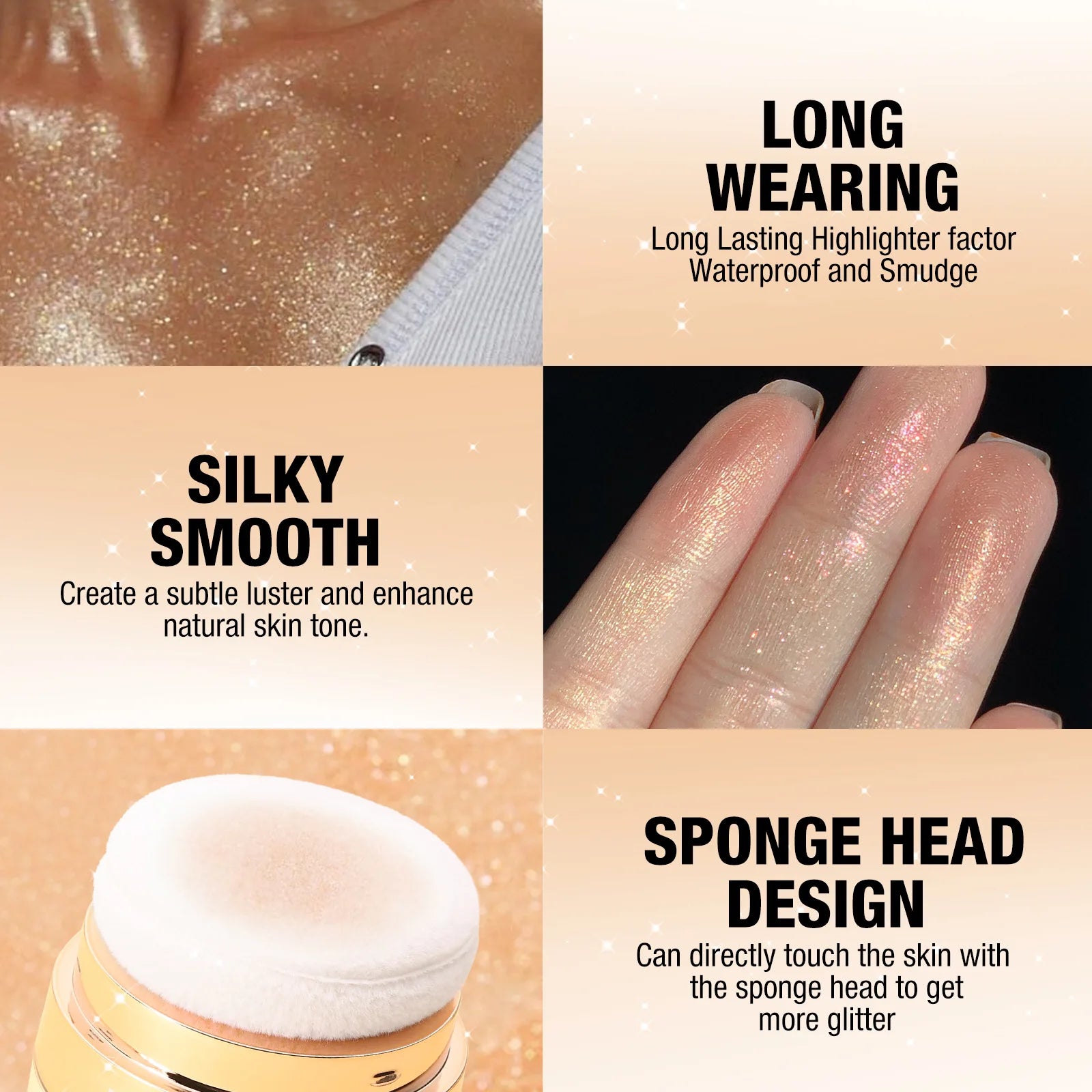 Shimmering Diamond Body Highlighter Powder - 3