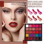 25-Shade Professional Moisturizing Lipstick and Lip Gloss Palette