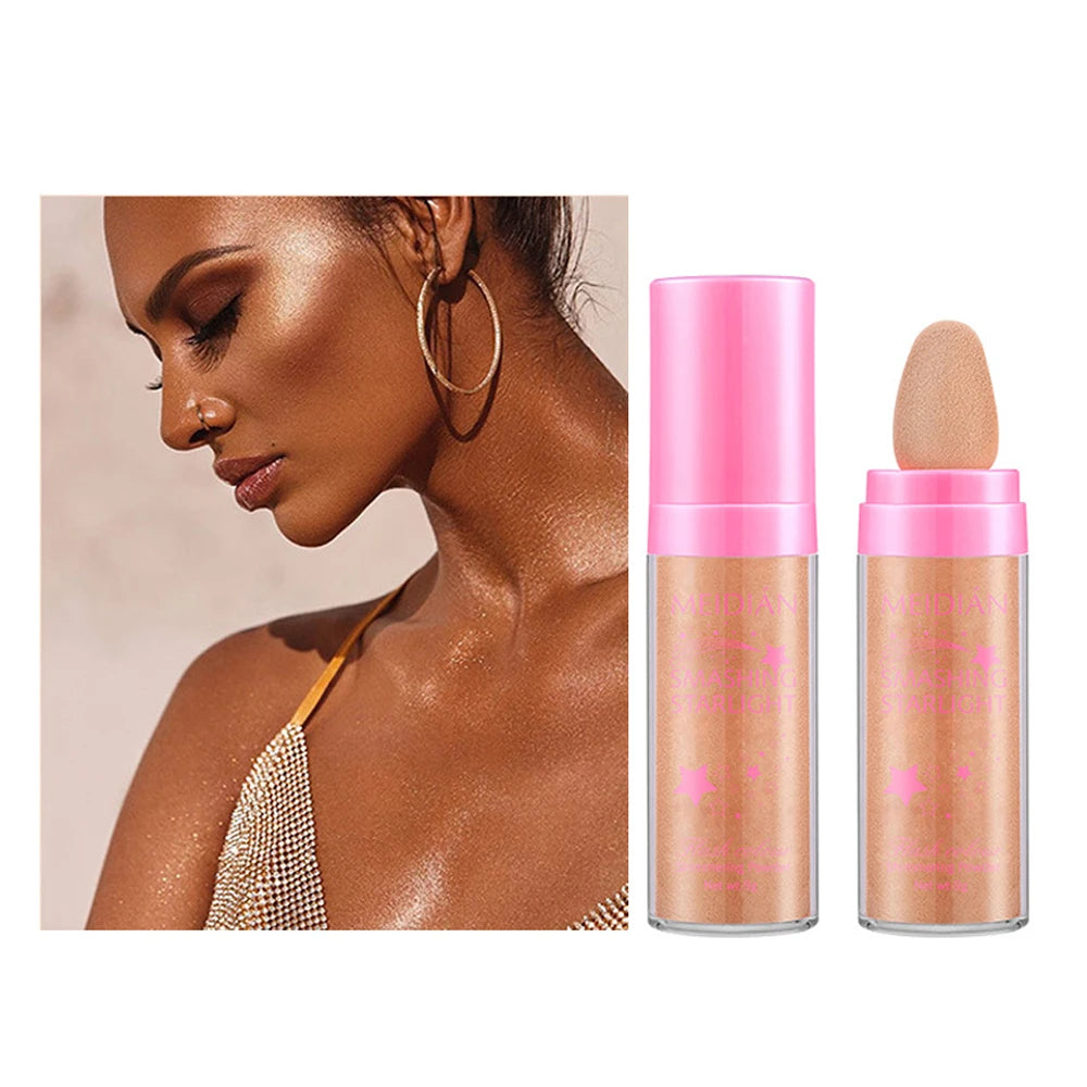Shimmering High Gloss Body and Hair Highlighter Powder