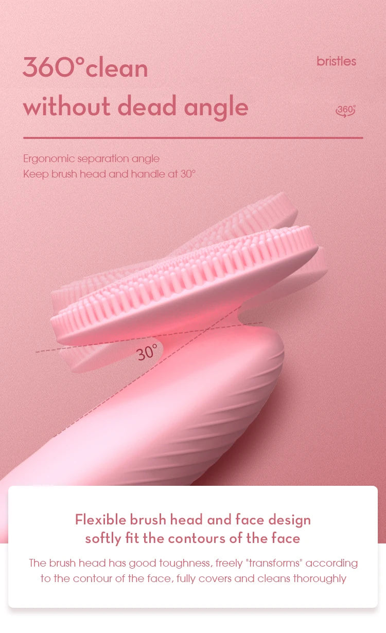 Electric Sonic Facial Cleansing Brush for Radiant Skin