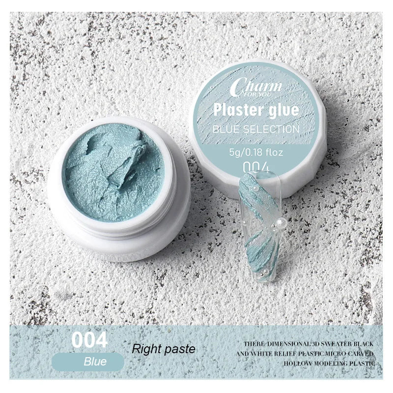 3D Plaster Effect Sand Texture Nail Art Gel