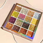 16-Color Glitter Sequin Eyeshadow Palette for Shimmer Makeup