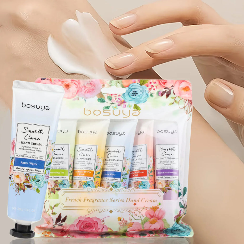 Moisturizing Floral Hand Cream Set for Dry Skin