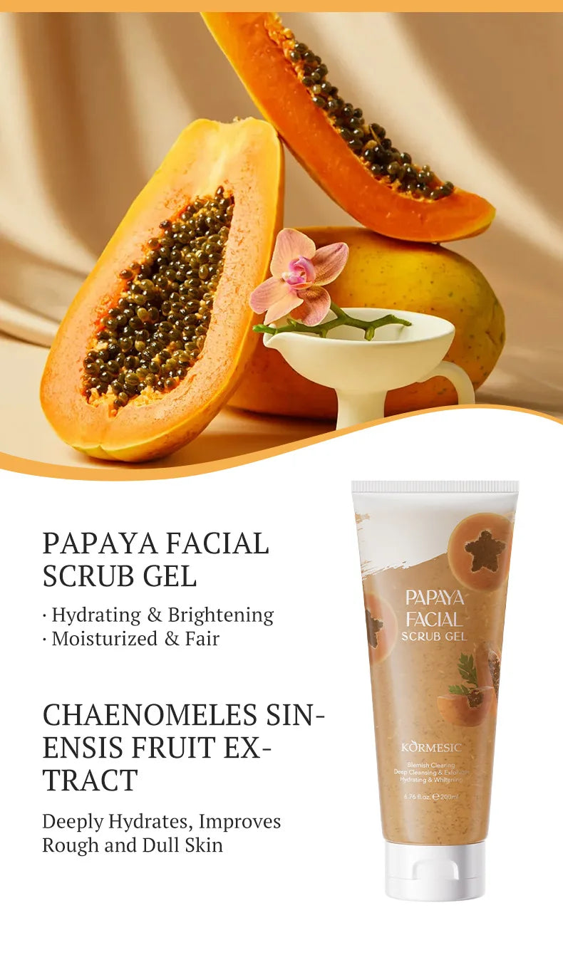 Gentle Exfoliating Facial Scrub Gel for Smooth Radiant Skin - 10