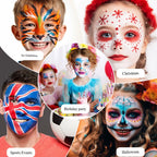 20-Color Professional Face and Body Painting Palette