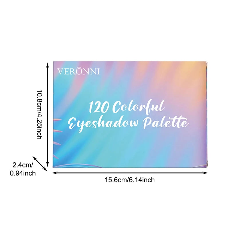 120-Color Professional Eyeshadow Palette for Every Look - 15