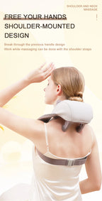 Wireless 6D Neck and Shoulder Deep Tissue Massager with Heat