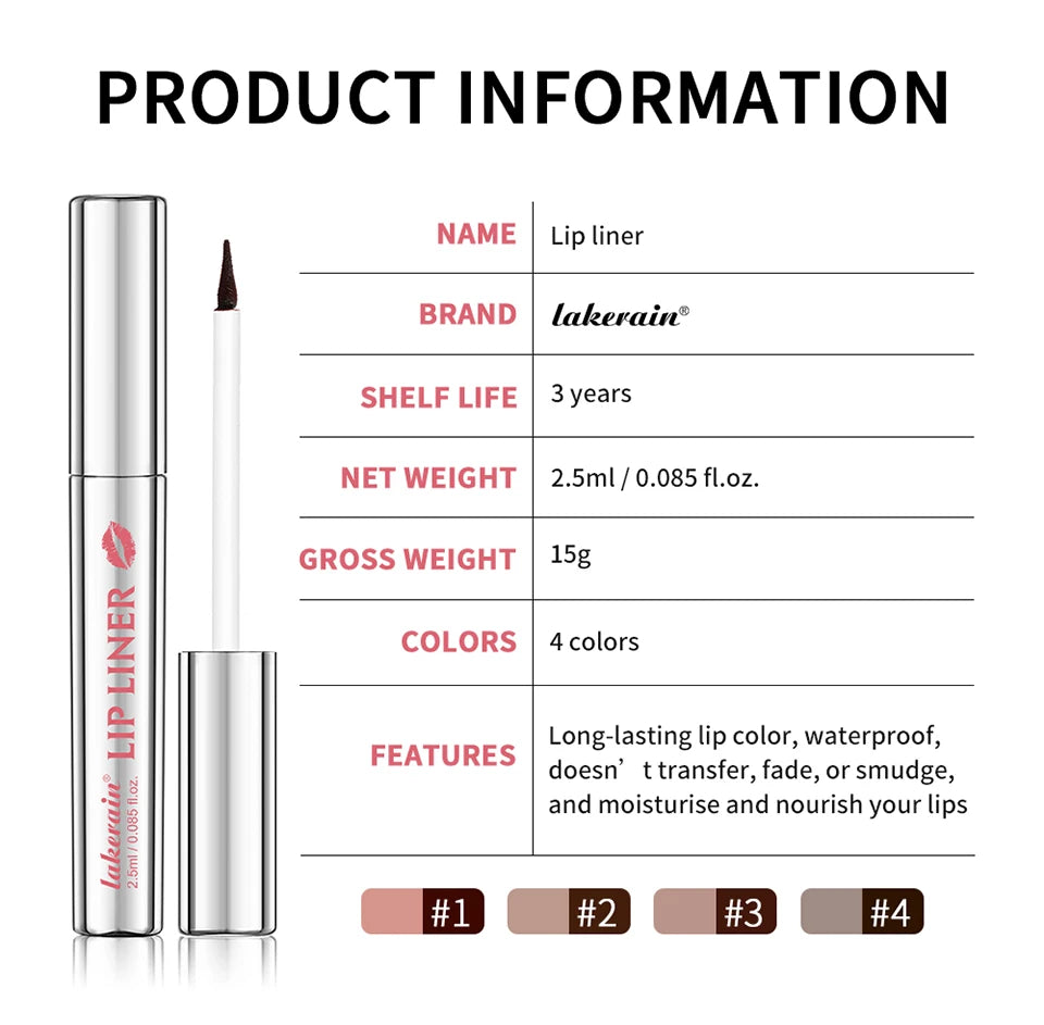 Waterproof Peel-Off Lip Liner Tattoo Stain