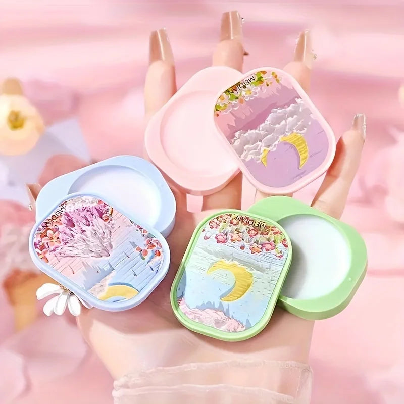Portable Floral Solid Perfume Balm Set for Women