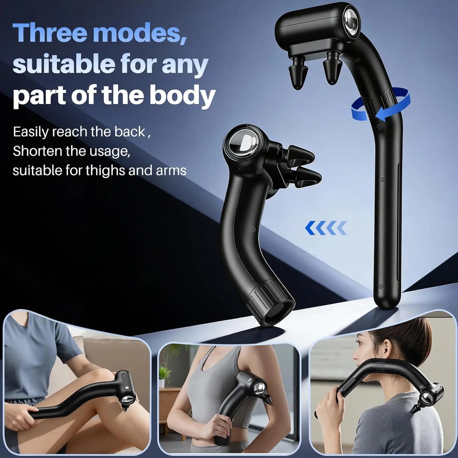 Dual-Head Handheld Muscle Massage Gun - 3