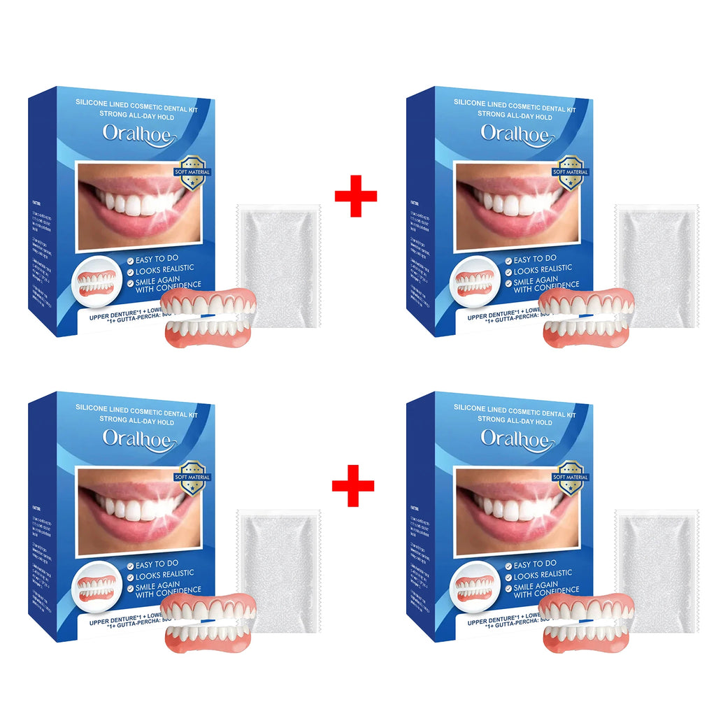Instant Cosmetic Smile Veneers for Upper and Lower Teeth