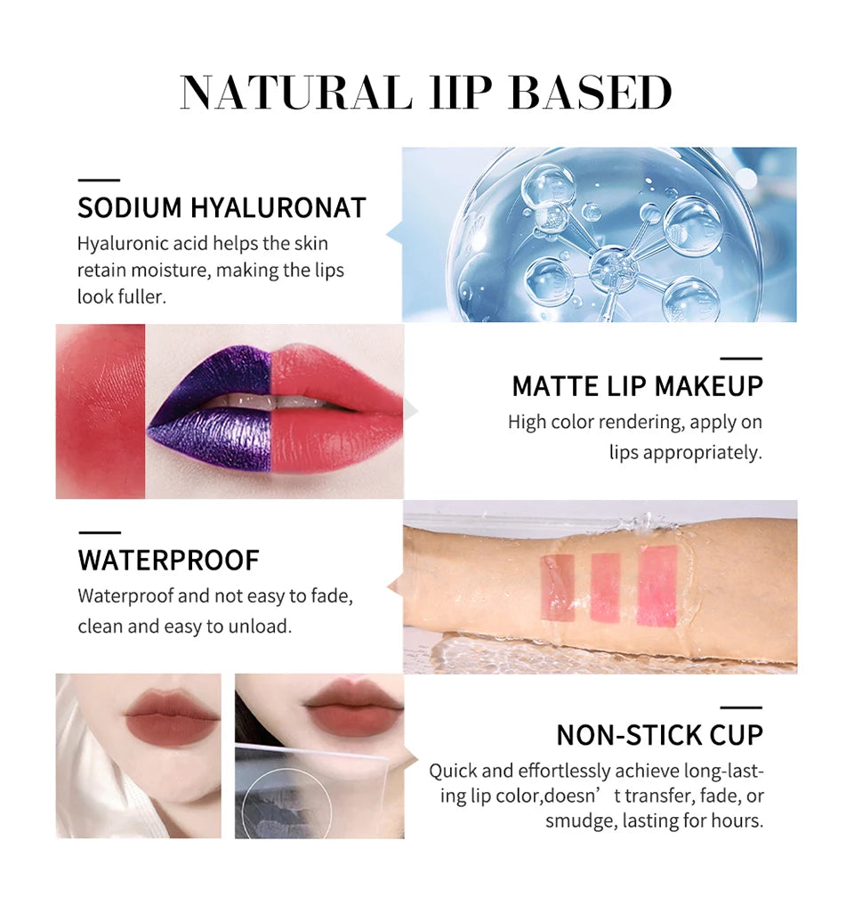 Waterproof Peel-Off Lip Stain for Long-Lasting Color - 14