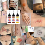 Waterproof Temporary Tattoo Ink Kit with Stencils
