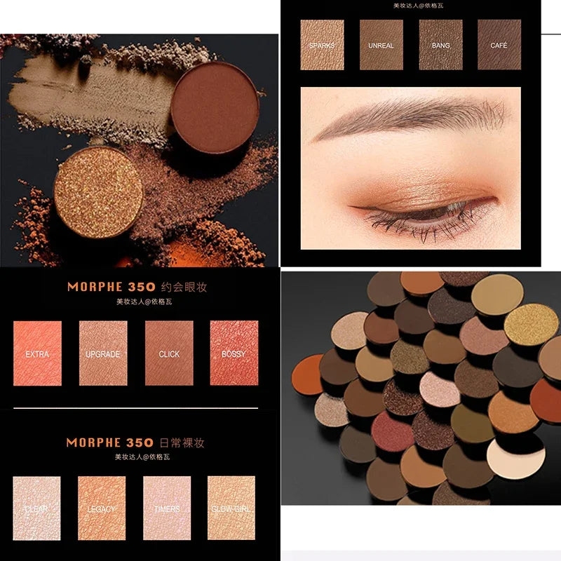35-Color Professional Eyeshadow Palette for Long-Lasting Makeup