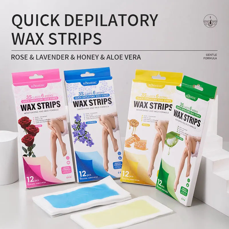 Pain-Free Cold Wax Hair Removal Strips for Smooth Skin - 2