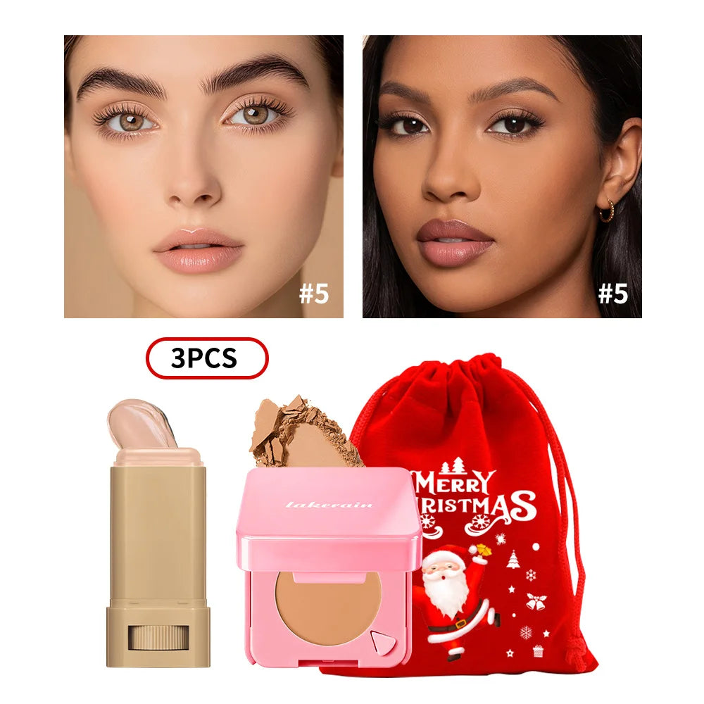 Matte Foundation and Setting Powder Makeup Set