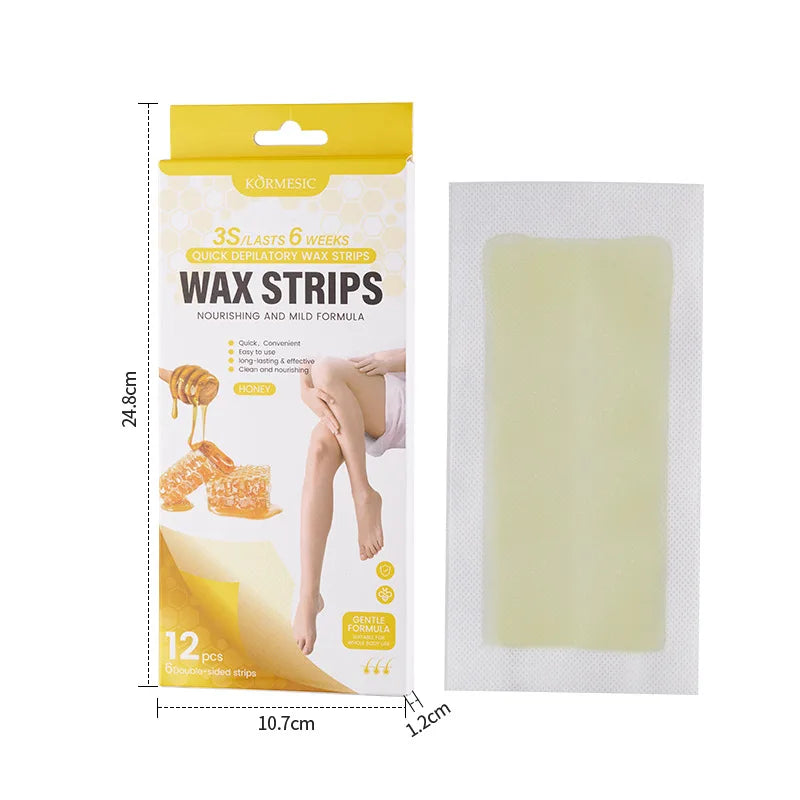Pain-Free Cold Wax Hair Removal Strips for Smooth Skin