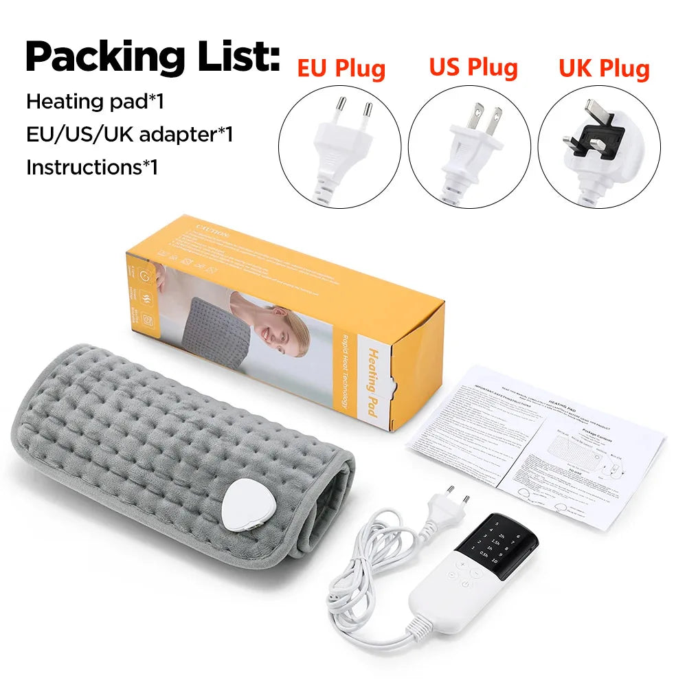 Electric Heating Pad for Back Pain and Muscle Relief