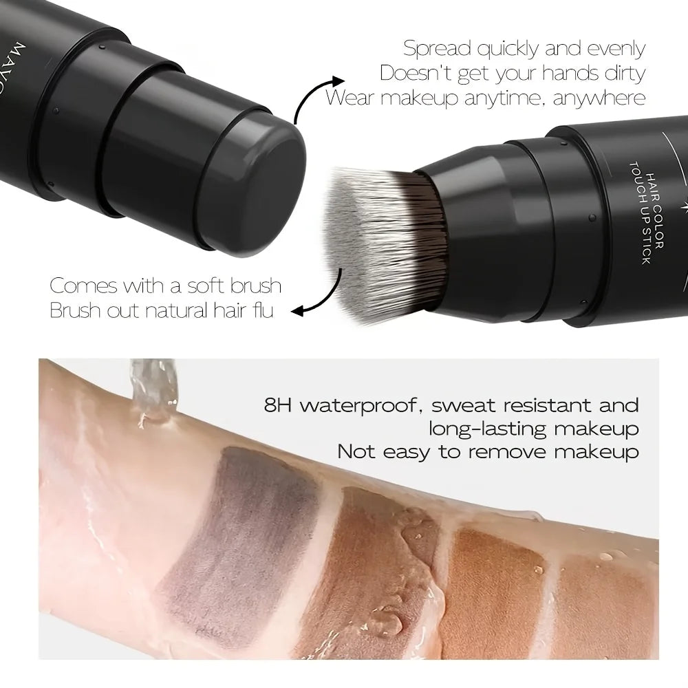 Waterproof Hairline Root Touch-Up Stick for Gray Coverage
