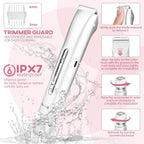 Pain-Free Waterproof 2-in-1 Electric Bikini and Body Trimmer