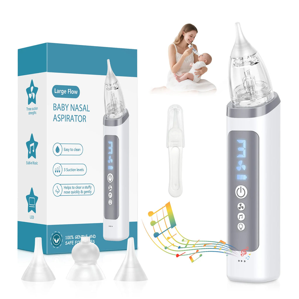 Electric Baby Nasal Aspirator with Music and 3 Suction Modes