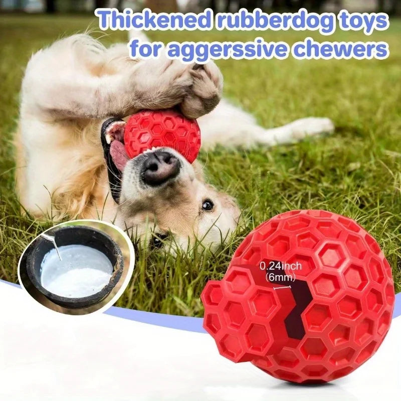 Bite-Resistant Interactive Honeycomb Dog Ball - 2