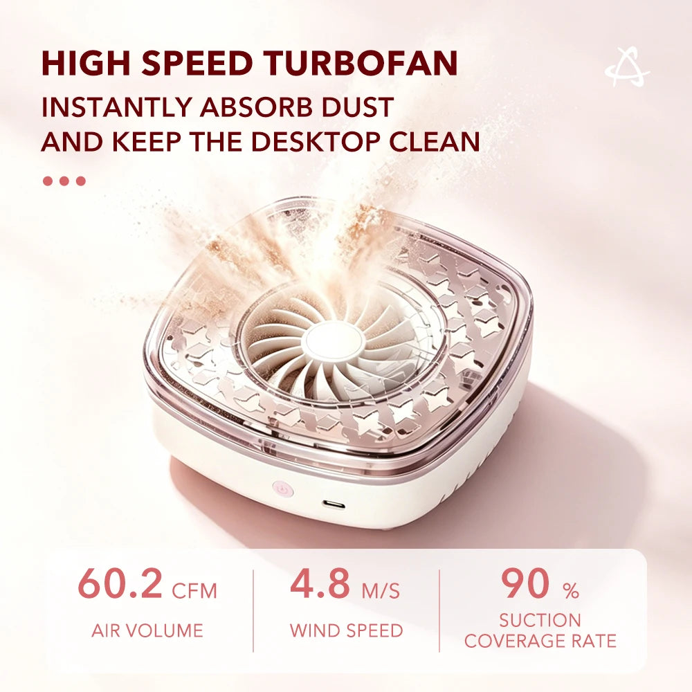 Compact Portable Nail Dust Collector for Manicures