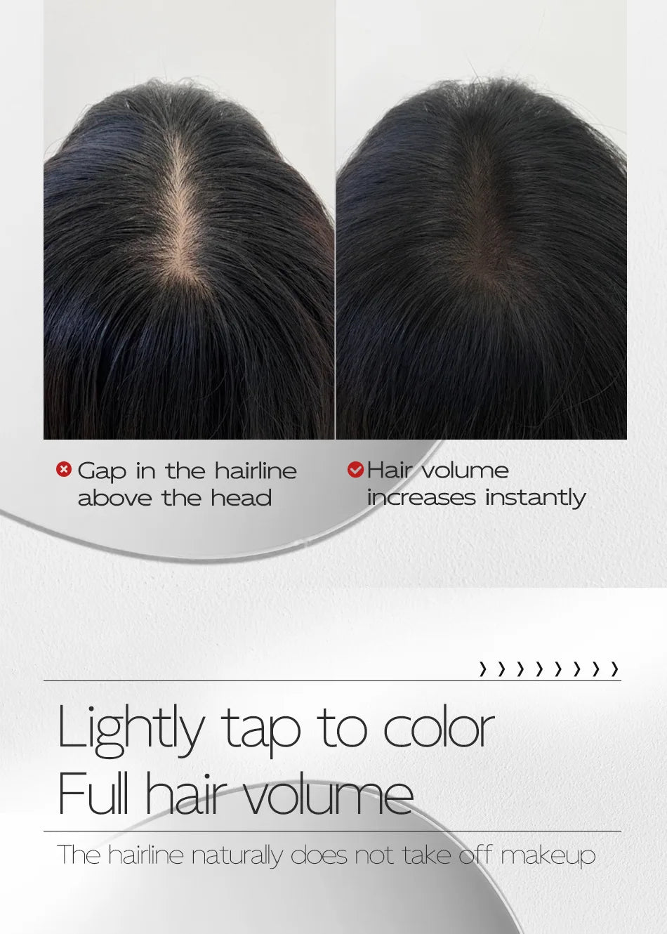 Waterproof Hairline Root Touch-Up Stick for Gray Coverage