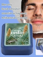 Cedarwood Essential Oil Deep Cleansing Bar Soap for Men