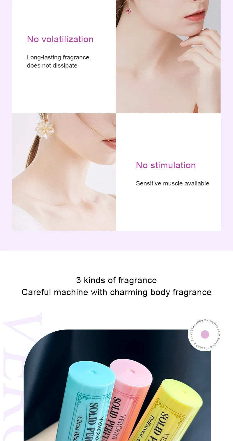 Portable Floral Solid Perfume Stick for Long-Lasting Fragrance - 13