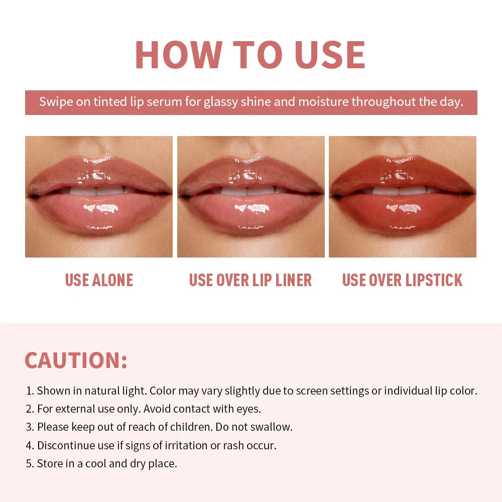 Hydrating Tinted Lip Serum for Plump and Glossy Lips - 6