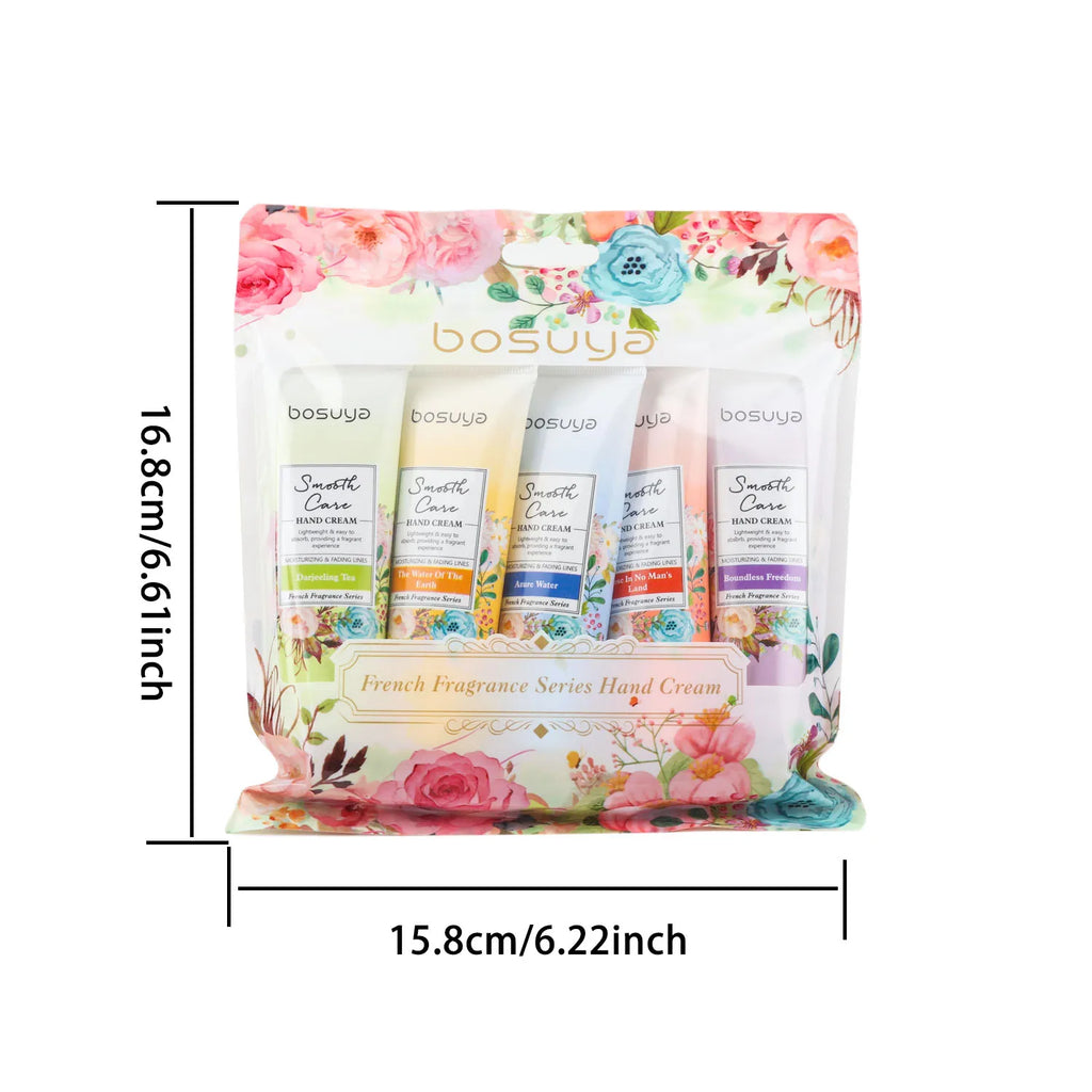 Moisturizing Floral Hand Cream Set for Dry Skin