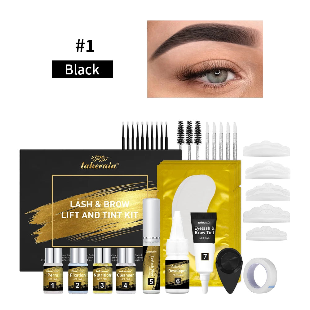 Professional Lash Lift and Brow Tint Kit for Salon Results