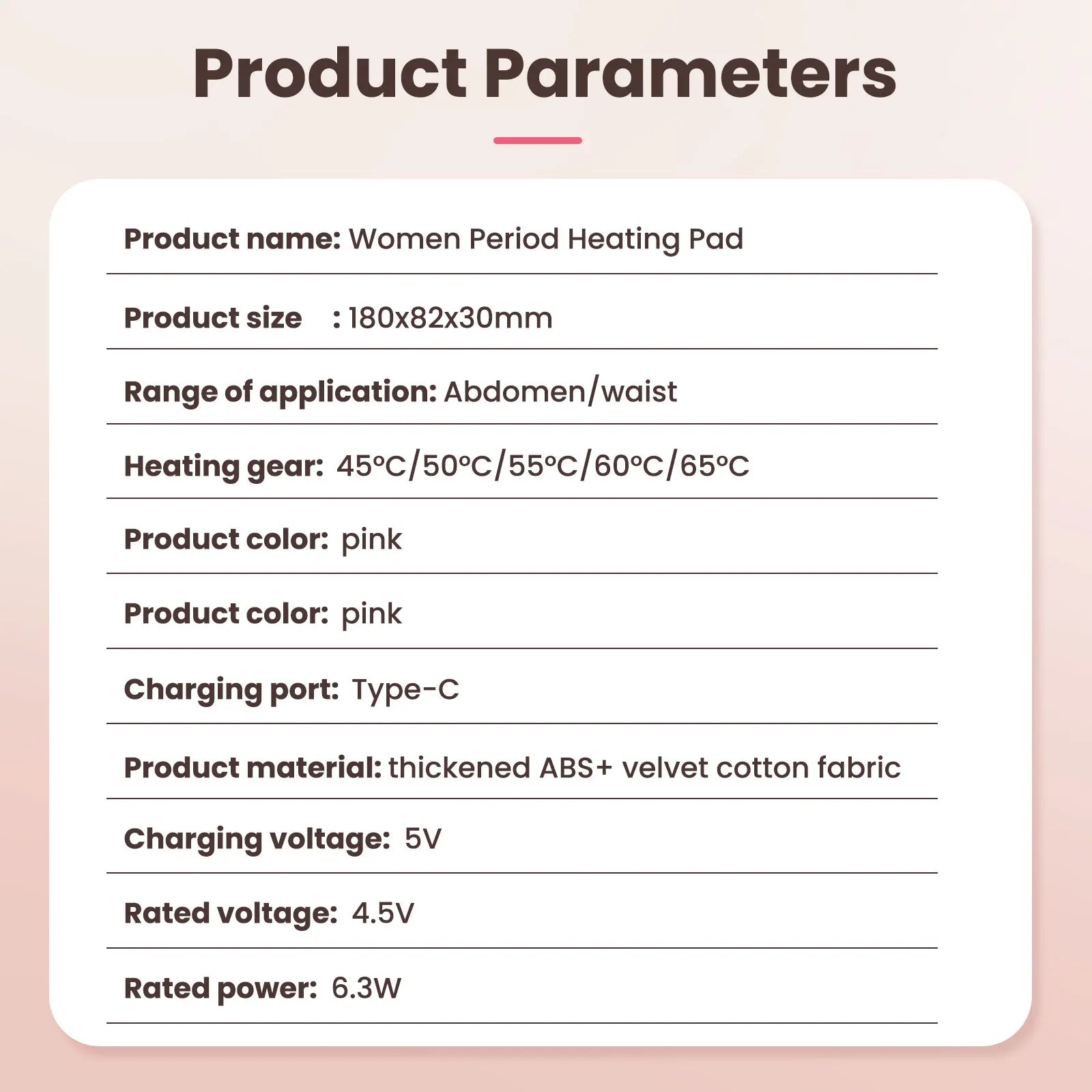 Portable Cordless Heating Pad for Menstrual Cramp Relief - 19
