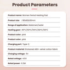 Portable Cordless Heating Pad for Menstrual Cramp Relief