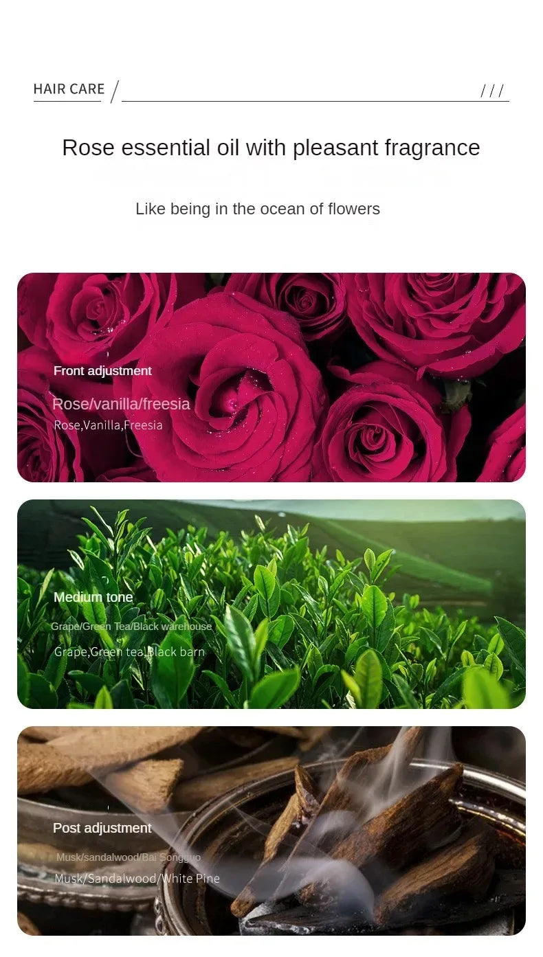 Rose Essential Oil Hair Repair Capsules for Dry Frizzy Hair - 11