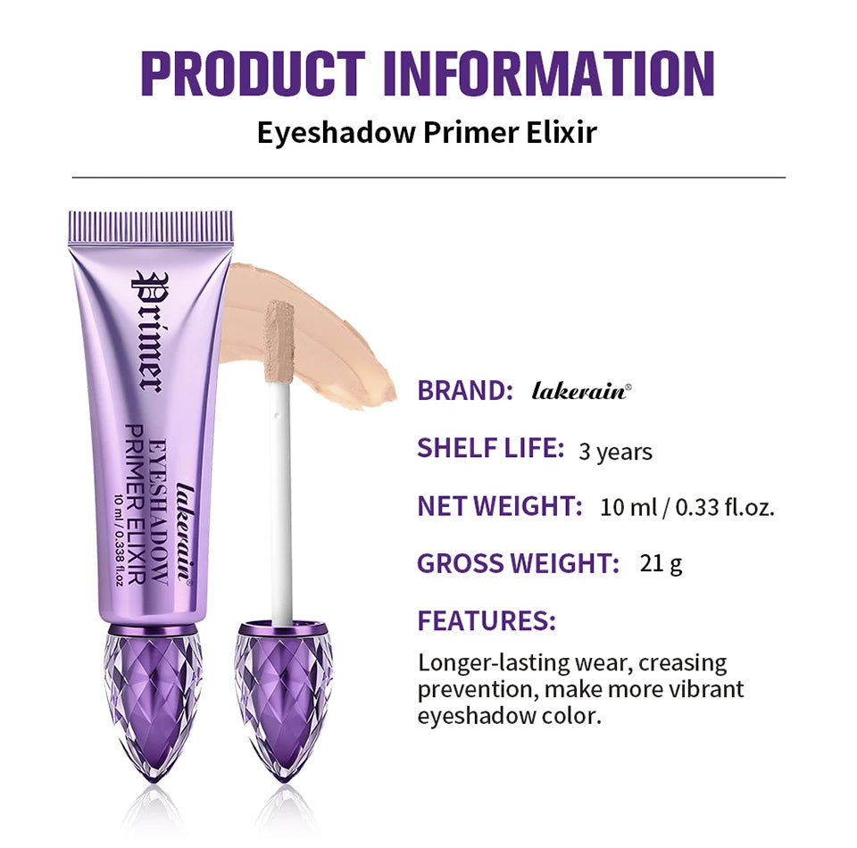 Long-Lasting Crease-Proof Eyeshadow Makeup Primer