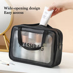 Waterproof Transparent Travel Toiletry and Cosmetic Organizer Bag