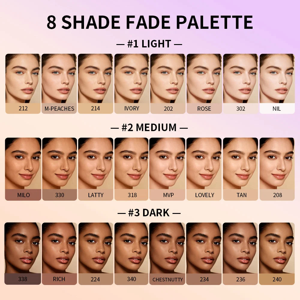 8-Color Professional Cream Concealer and Contour Palette