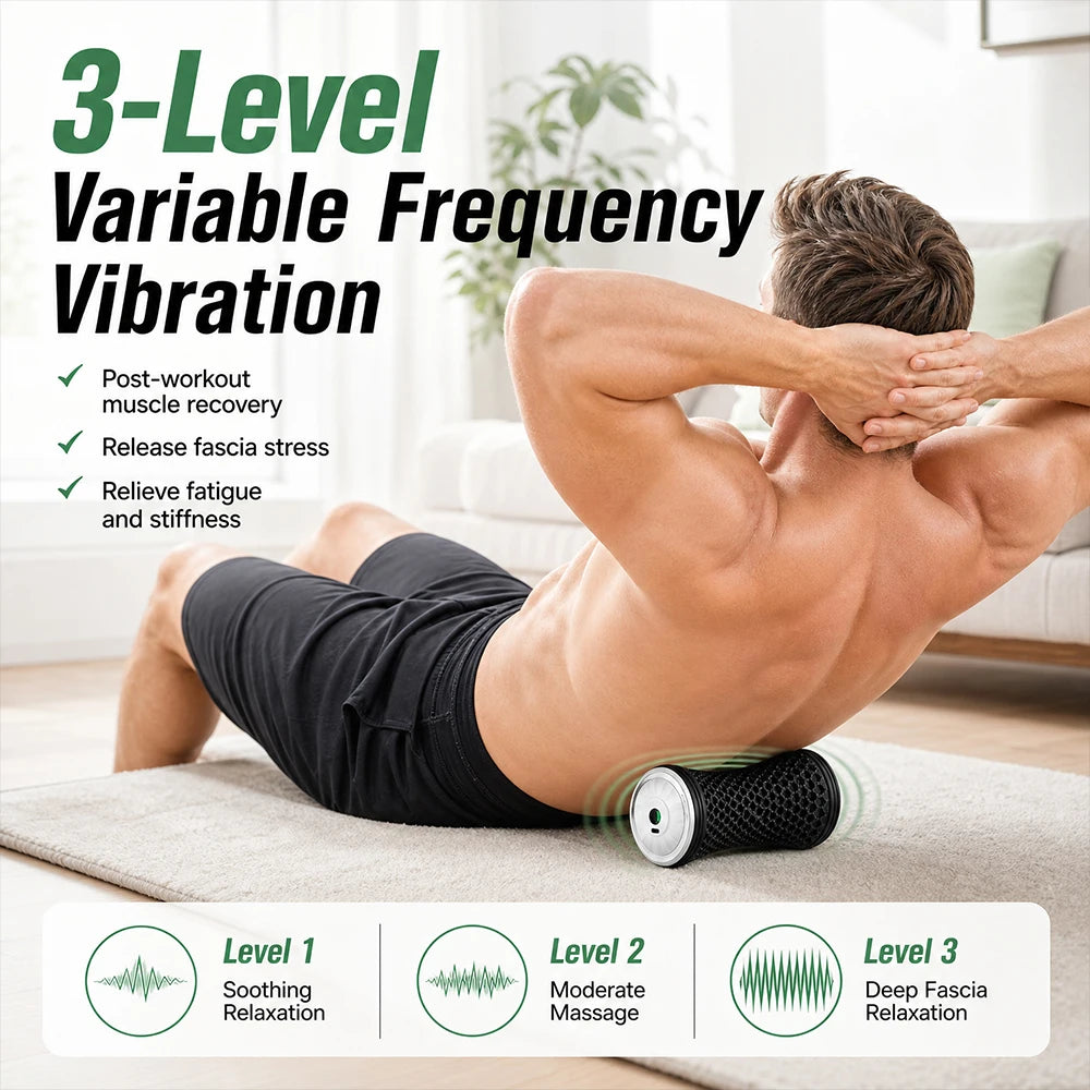 Electric Vibrating Muscle Recovery Massage Roller