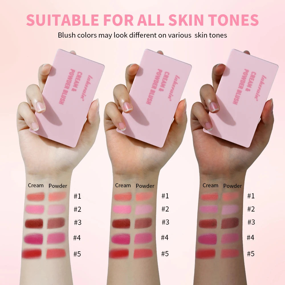 2-in-1 Cream and Powder Face Blush Duo