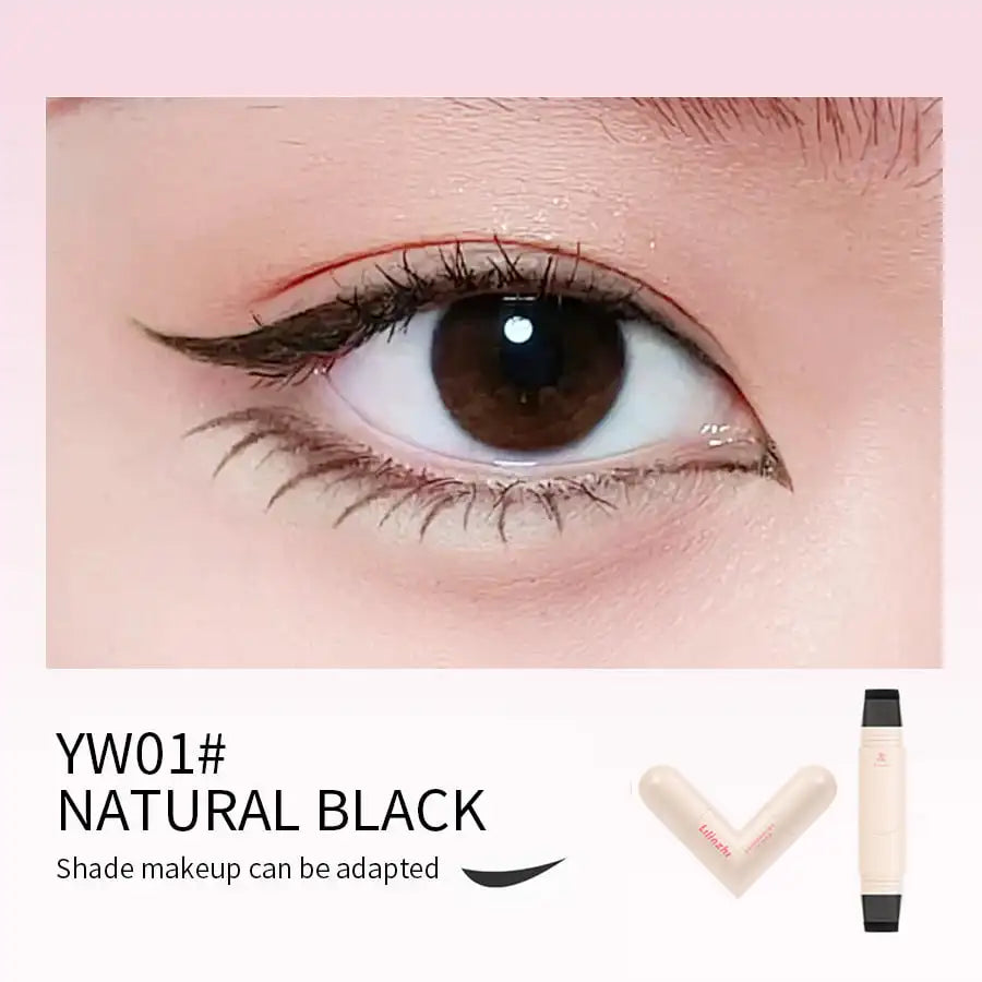 Dual-Head Waterproof Winged Eyeliner Stamp Pen